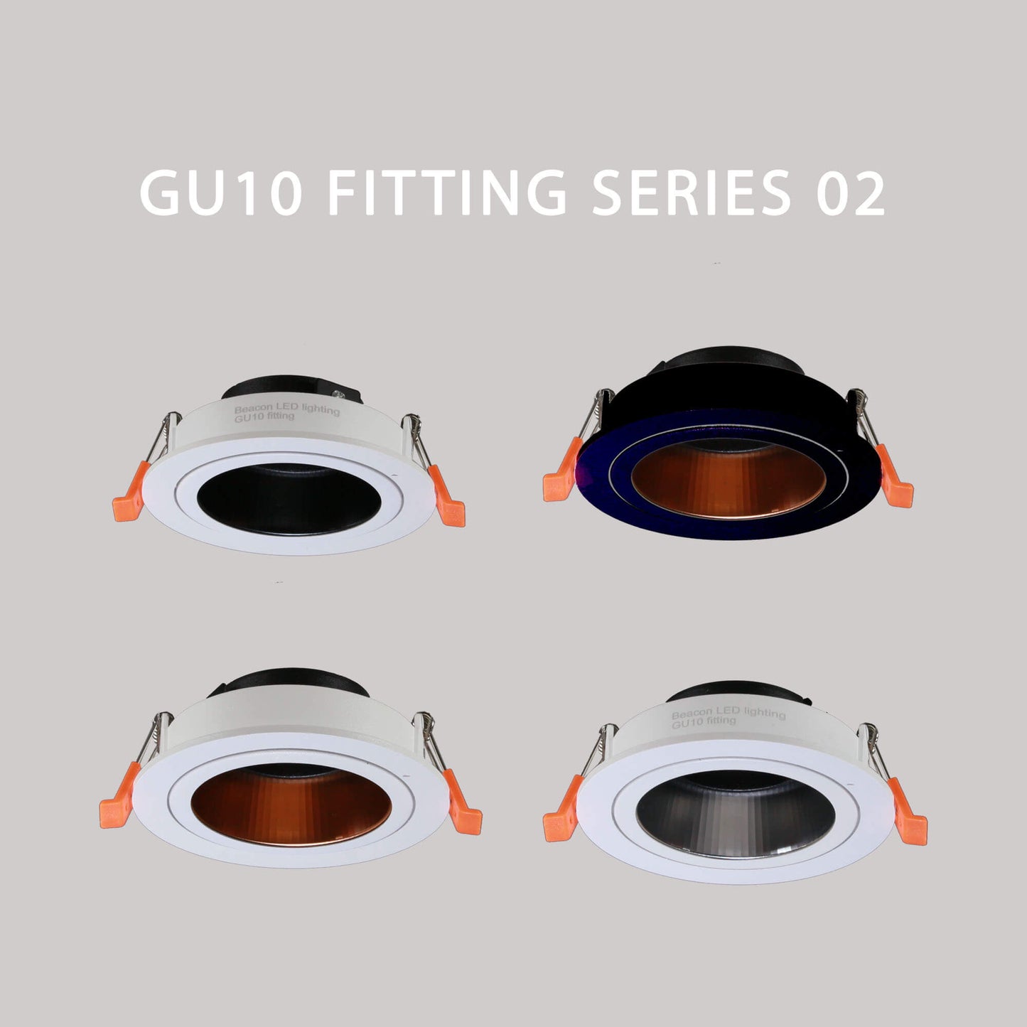 BK GU10 Recessed Spot Light Fitting-02 Without Bulb