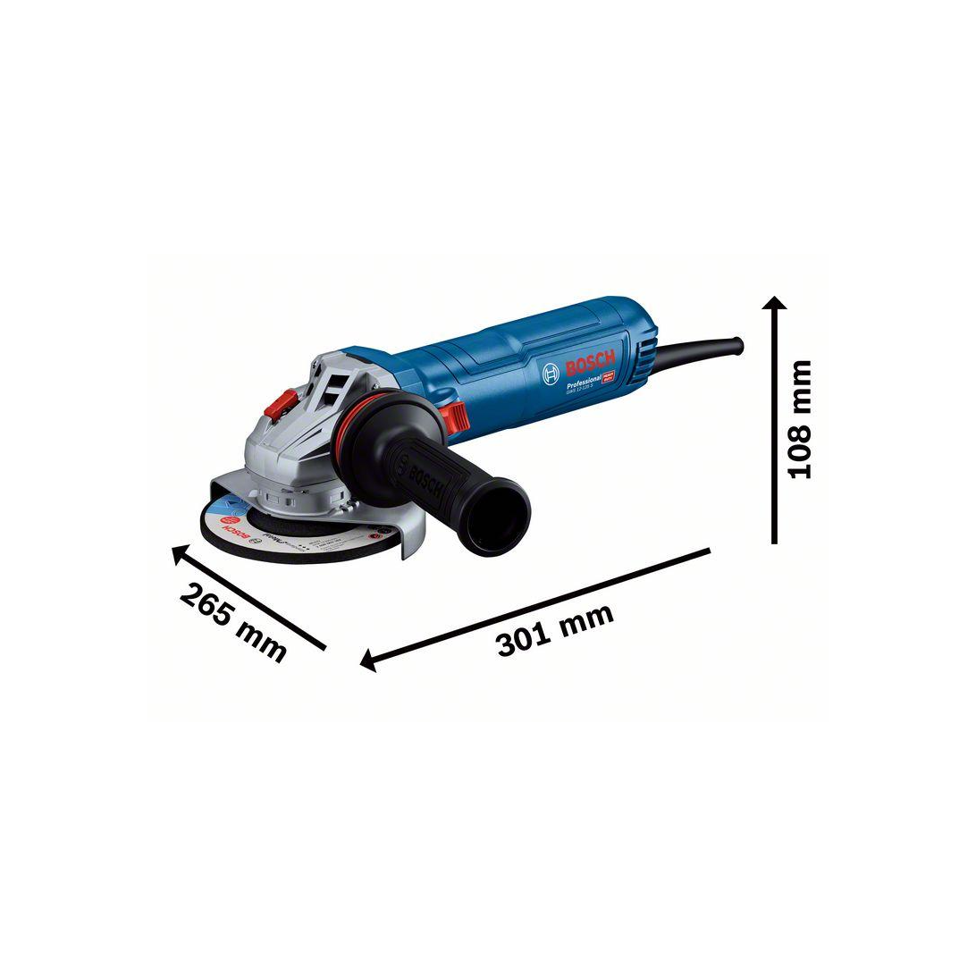 BOSCH GWS 12-125S PRO 5Inch (125mm) Angle Grinder Corded | Variable Speed Selection
