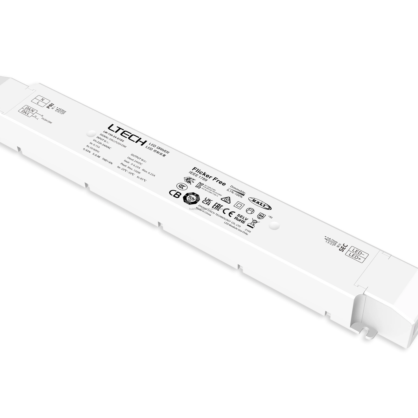 Ltech LED Driver LM-150-24-G1D2 150W 24VDC 0..6.25A