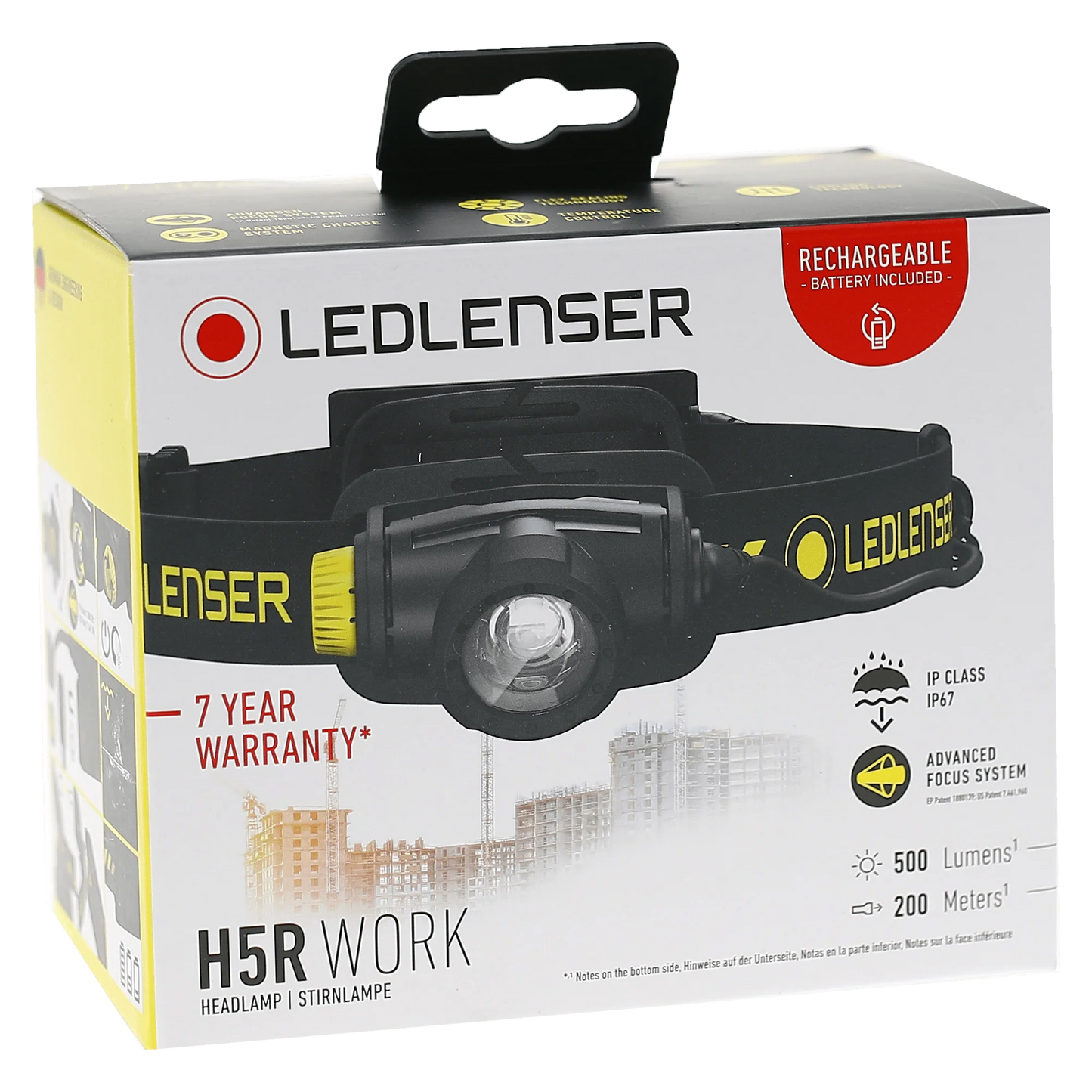 LEDLENSER H5R IP67 Rechargeable Work Headlamp x2Pcs