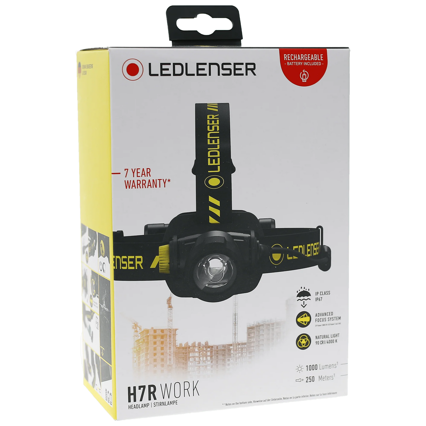 LEDLENSER H7R IP67 Rechargeable Work Headlamp