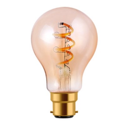 [EU] Bell Lighting LED Vintage 4W 1800K Amber Dimmable Soft Coil Candle or GLS Squirrel Filamentx10Pcs