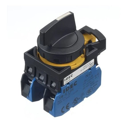 Idec Selector Switch - (DPST) 22mm Cutout Diameter 3 Positionsx 2Pcs