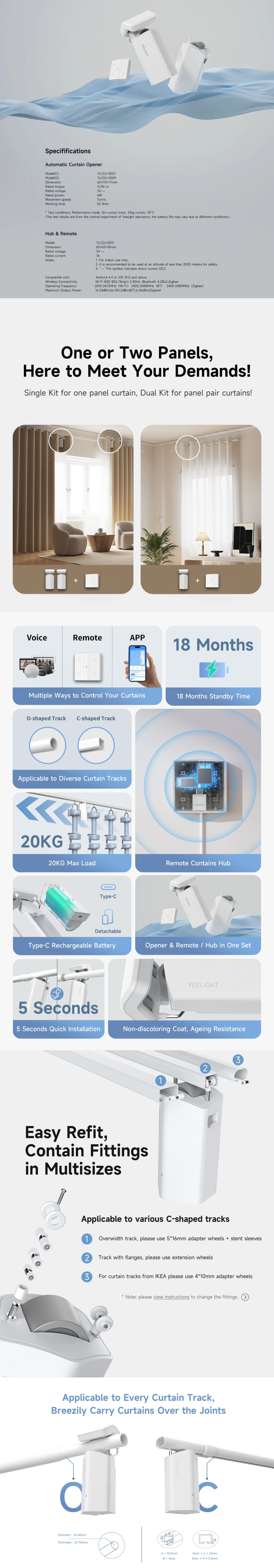 Yeelight Automatic Curtain Opener