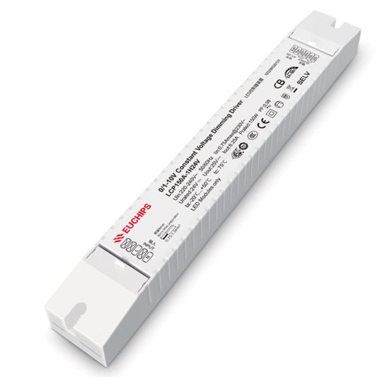 Euchips LCP150A-1H24V 150W 0/1-10V Constant Voltage Dimming Driverx10pcs