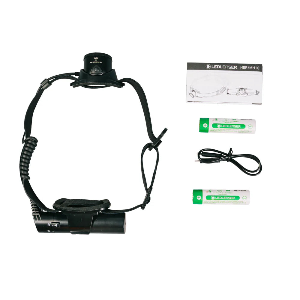 LEDLENSER H8R IP54 Rechargeable Black Headlamp