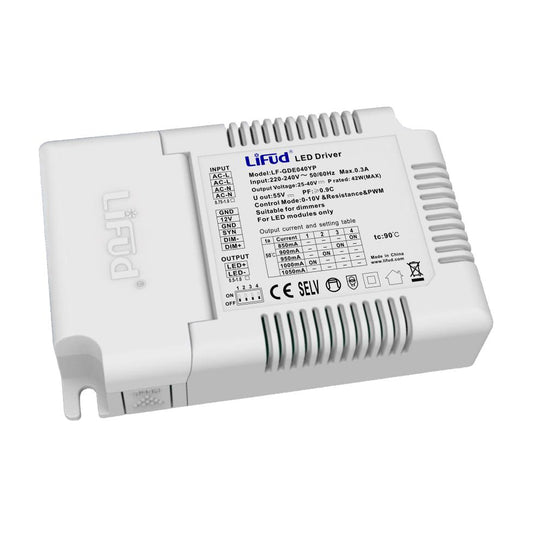 [China] LIFUD LF-GDE CC series 0/1-10V Dimmable LED Driver-Ballast /Drivers-DELIGHT OptoElectronics Pte. Ltd