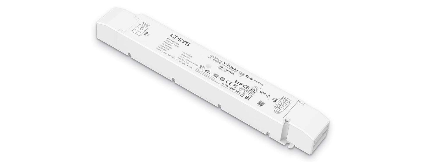 [China] LTECH 24V Matter Constant Voltage NFC Programmable Intelligent Tunable White LED Driver x 4Pcs