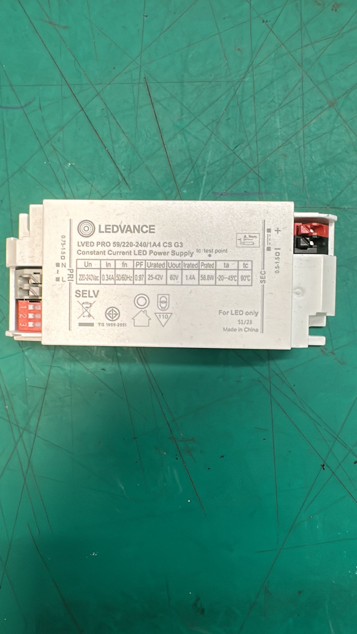 Ledvance LVED Pro 59/220-240/1A4 CS G3 Constant Current Driver