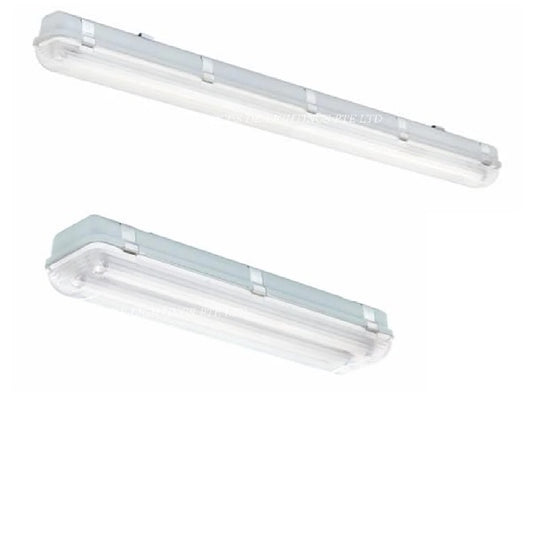 Maxox 236 T8 Weatherproof fitting with 2x Philips ecofit T8 4ft 16w/765 LED DL tube-Fixture-DELIGHT OptoElectronics Pte. Ltd