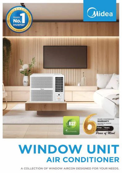 MIDEA WINDOW UNIT AIRCON - SUPPLY ONLY