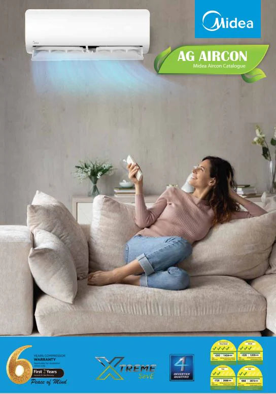 MIDEA AG SYSTEM 1 R32 INVERTER AIRCON - SUPPLY ONLY