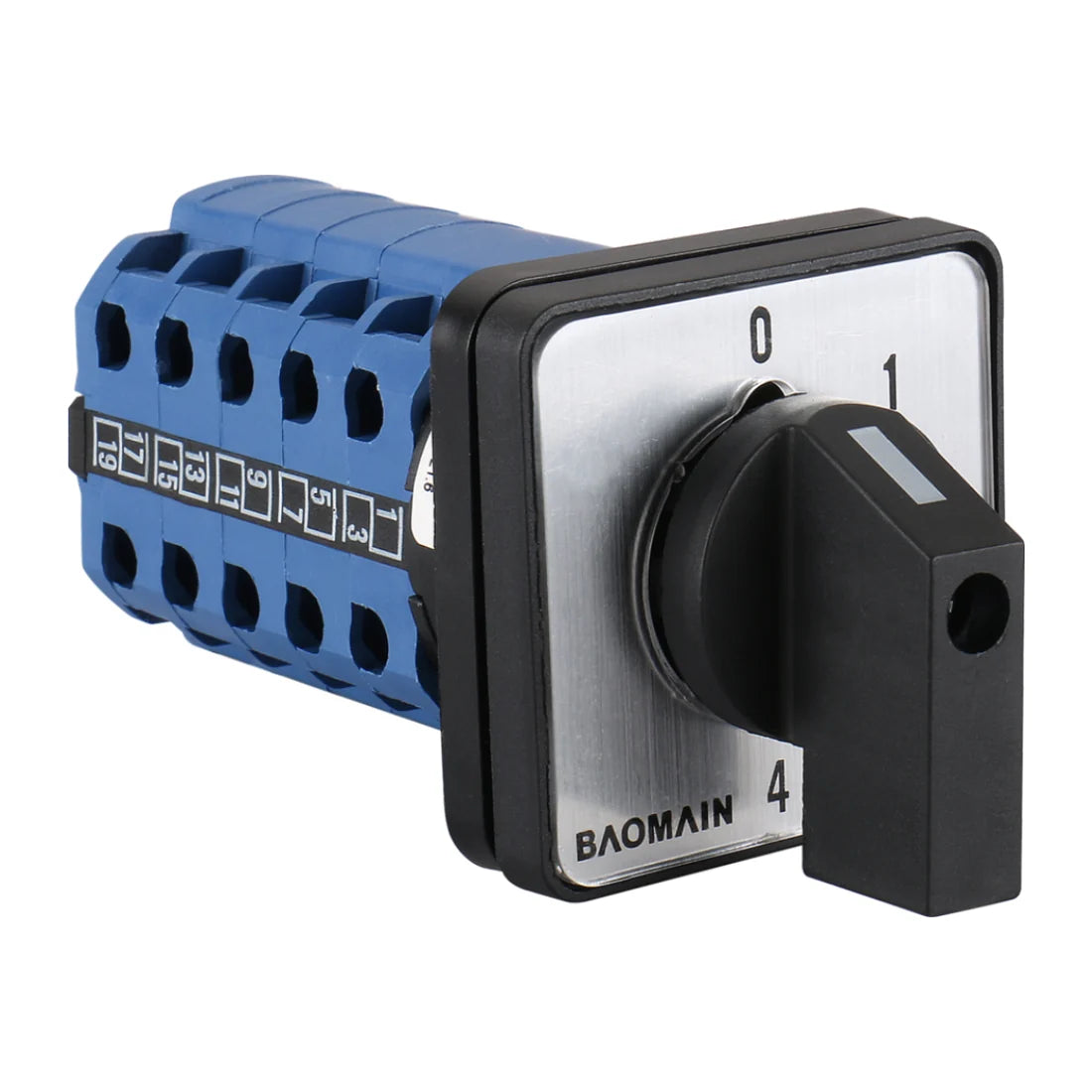 Baomain Rotary Switch Selector Cam Switch SZW26-20/0-4.5 5 Position Changeover Switch 20 Poles AC 660V 20A