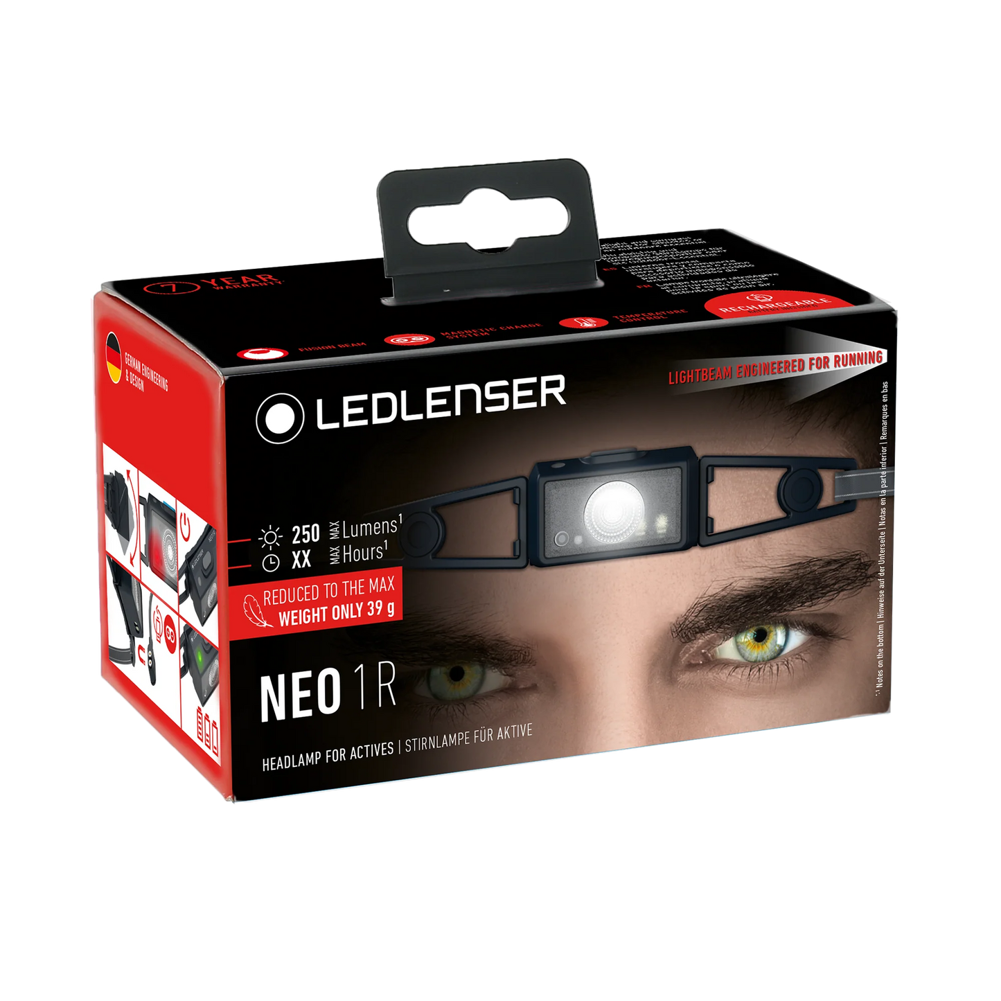 LEDLENSER NEO1R IP67 Rechargeable Running Headlamp x3Pcs