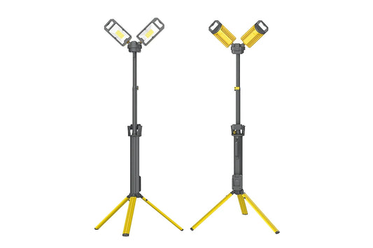 NightSearcher TOWER PRO 5K Flood Light (AC mains charger, carry bag, (incl Tripod)