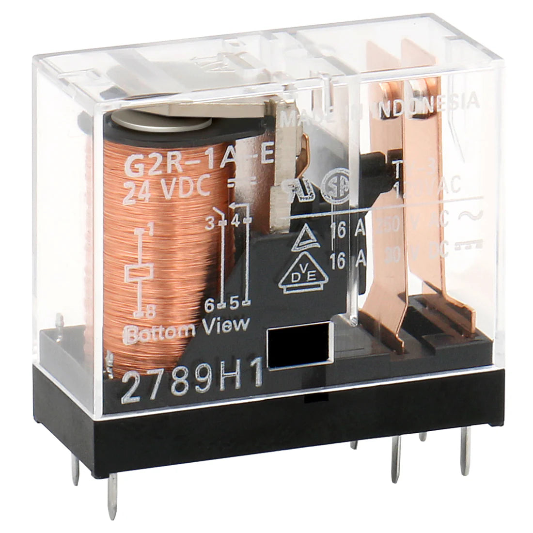 Baomain ELECTRONIC COMPONENTS G2R-1A-E-DC24 POWER RELAY SPST-NO 24VDC, 16A, PC BOARDx 10PCS