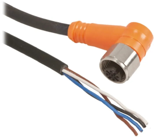 Telemecanique Sensors Right Angle Female 4 way M12 to Unterminated Sensor Actuator Cable, 5m