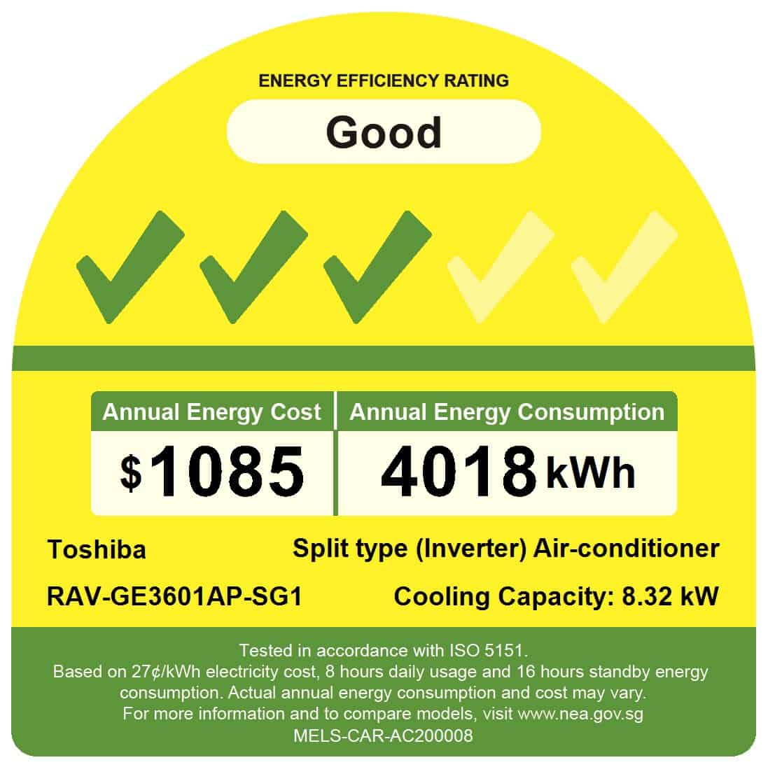 Toshiba Single Split INVERTER CEILING DUCTED Air Conditioner – System 1 (4 Ticks)