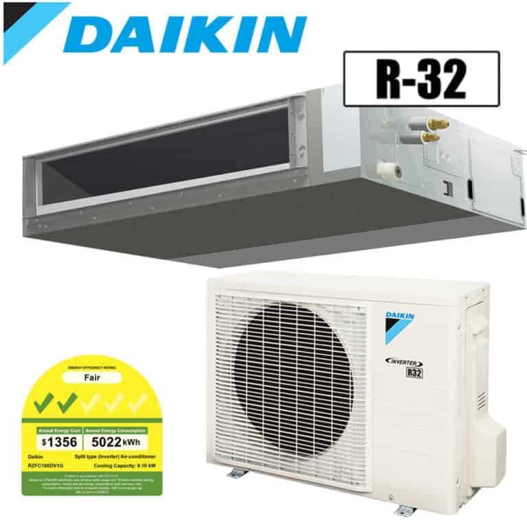 Daikin System 1 INVERTER CEILING DUCTED Air Conditioner with Wired Controller - SINGLE C/D