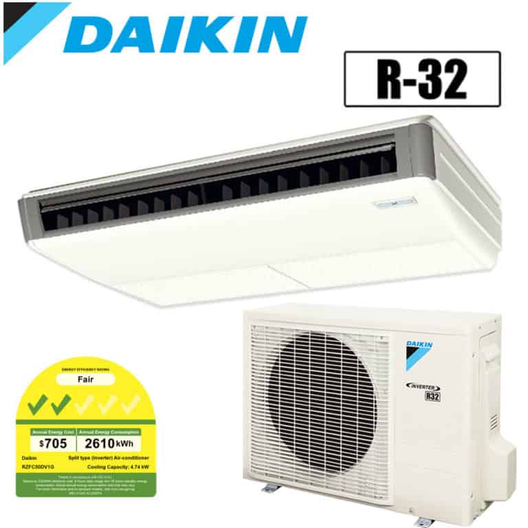 Daikin System 1 Inverter Ceiling Suspended Air Conditioner with Wired Controller - SINGLE C/S