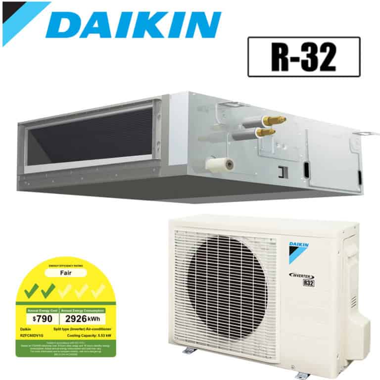 Daikin System 1 INVERTER CEILING DUCTED Air Conditioner with Wired Controller - SINGLE C/D