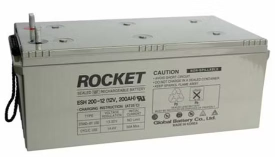 Rocket 12V 250AH sealed VRLA AGM deep cycle mf battery