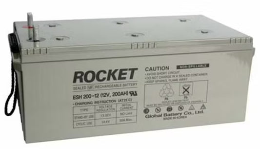 Rocket 12V 250AH sealed VRLA AGM deep cycle mf battery