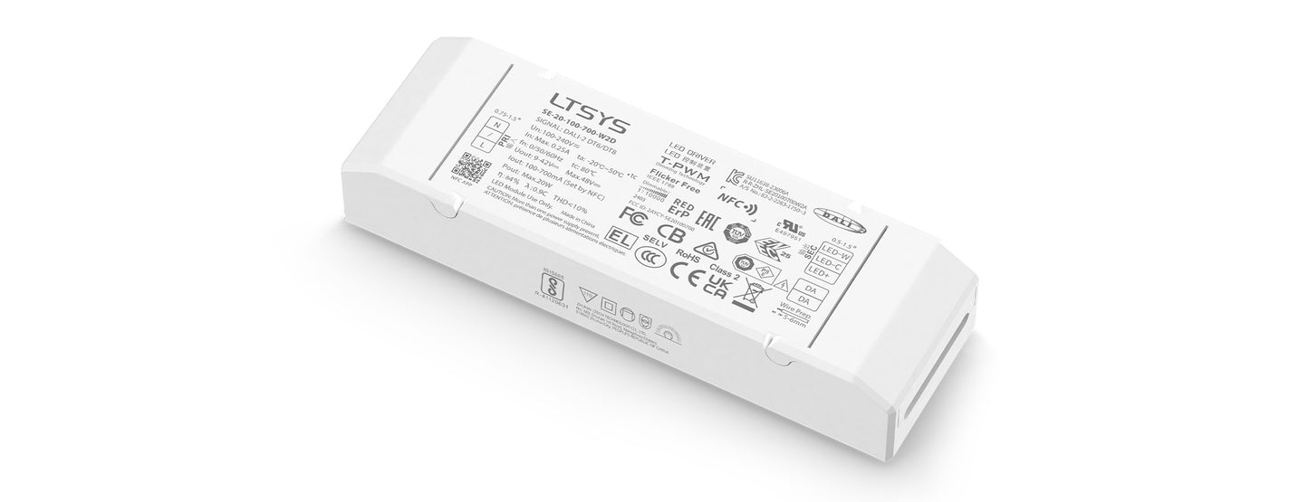 [China] Ltech DALI Tunable White Constant Current NFC Full Instruction Programmable UL Certification Rubycon Driver