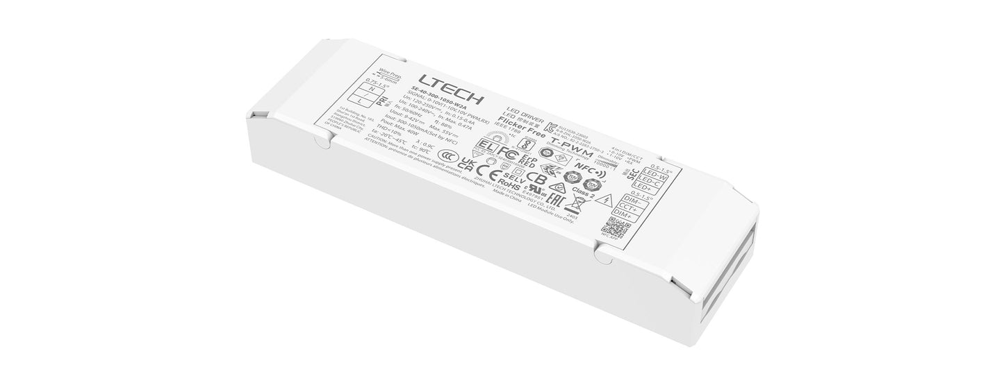 [China] LTECH 0-10V Consant Current Tunable White NFC UL Certified Rubycon LED Driver