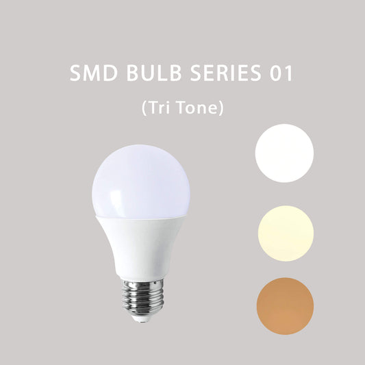 BK B1Y09ENA01 9W E27 IP20 Tri Tone A60 SMD Bulb Series-01 x4Pcs