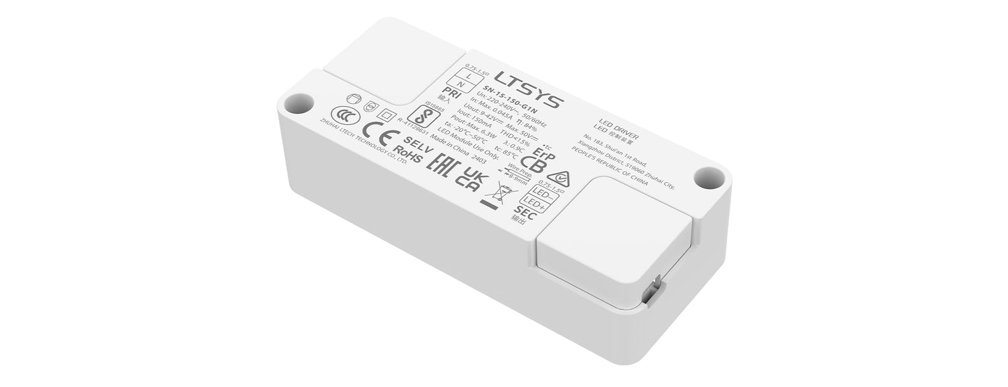 [China] LTECH 15W Constant Current Ultra Small ON/OFF Non Dimmable LED Driver x 44Pcs