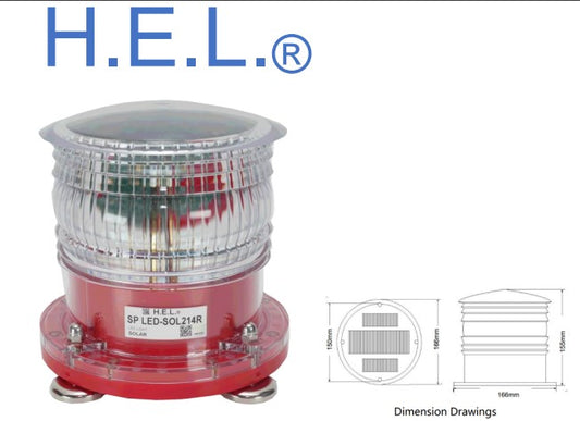 H.E.L SP LED-SOL214R IP65 Solar Light