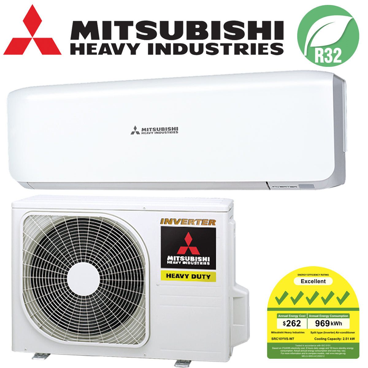 MITSUBISHI HEAVY INDUSTRIES SYSTEM 1 R32 INVERTER AIRCON (SUPPLY ONLY)