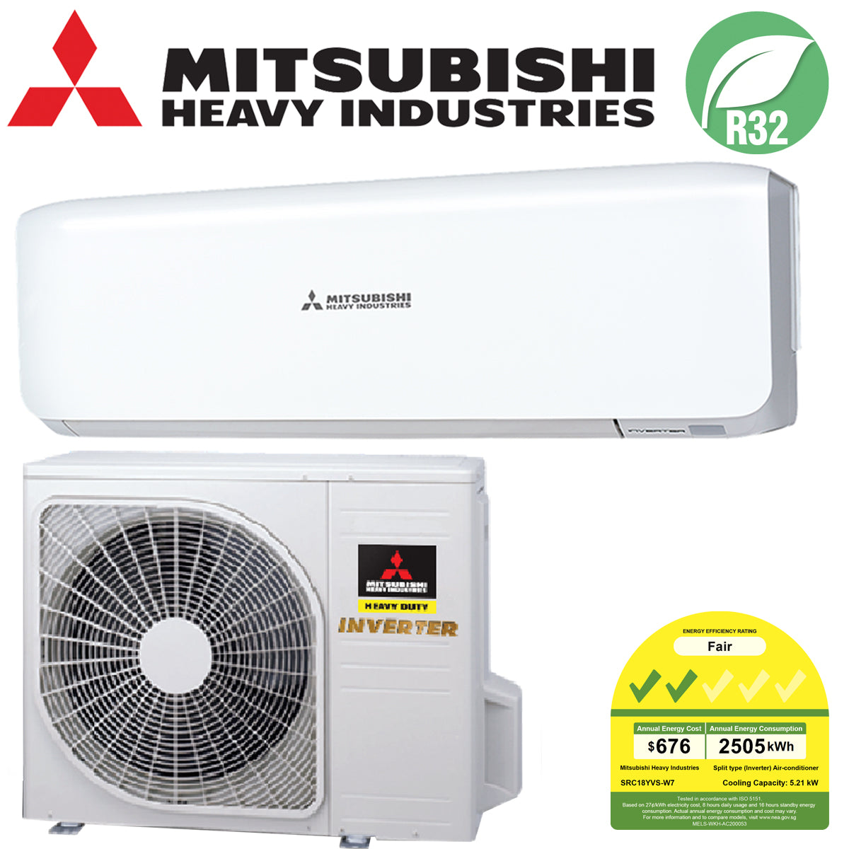 MITSUBISHI HEAVY INDUSTRIES SYSTEM 1 R32 INVERTER AIRCON (SUPPLY ONLY)