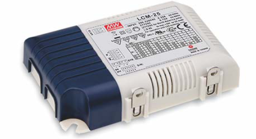 MEAN WELL LED Driver, 6 → 54V Output, 25W Output, 1.05 A, 350 mA, 500 mA, 600 mA, 700 mA, 900 mA Output Driver