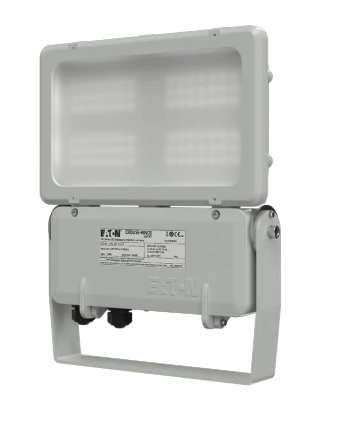 Eaton 133W,5700K,CW,1XM20,100-277VAC,50/60HZ,GALVANIZED STEEL BRACKET LED FLOOD LIGHT