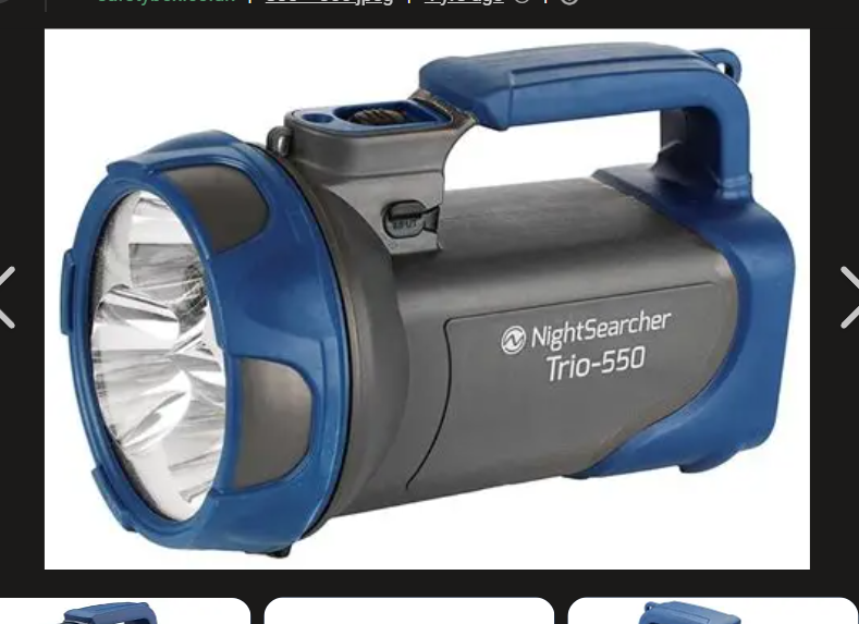 Nightsearcher Trio550 cw charger Grey and Blue