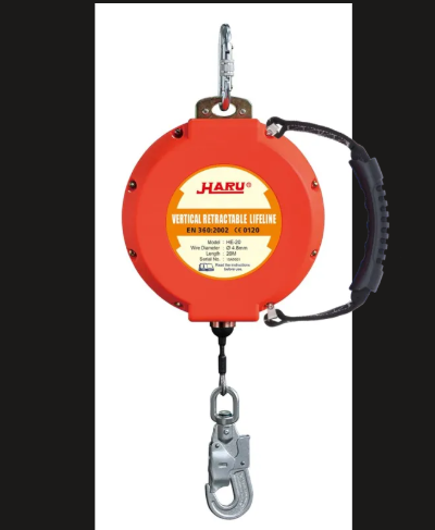 HARU RETRACTABLE LIFELINE GALVANIZED WIRE ROPE DIA 4.8MM X 20M HE-20 C/W MILL CERTIFICATE/COPY ONLY