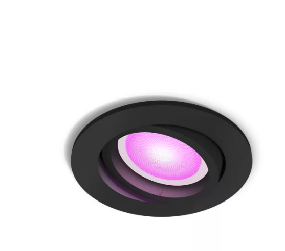 Philips Hue GU10 Centura Recessed Spotlight Black Color Ambiance 1 X 4.2W