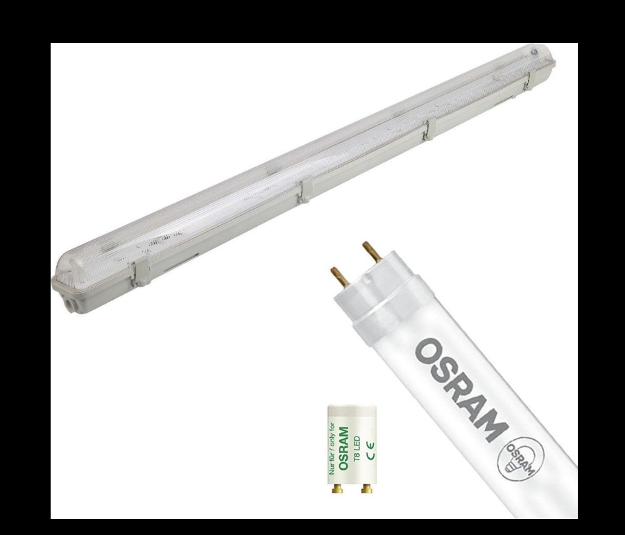 OSRAM V DP 12X1 (4FTX1) HOUSING ENDURA PLUS WEATHERPROOF CW 20W 4000K T8 Tubex10pcs