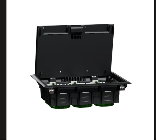 Schneider Electric Grey 6 Compartment Rectangular, 275 mm x 200mm 70 mm Empty box