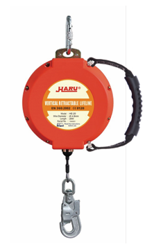 HARU RETRACTABLE LIFELINE GALVANIZED WIRE ROPE DIA 4.8MM X 20M HE-20 C/W MILL CERTIFICATE/COPY ONLY
