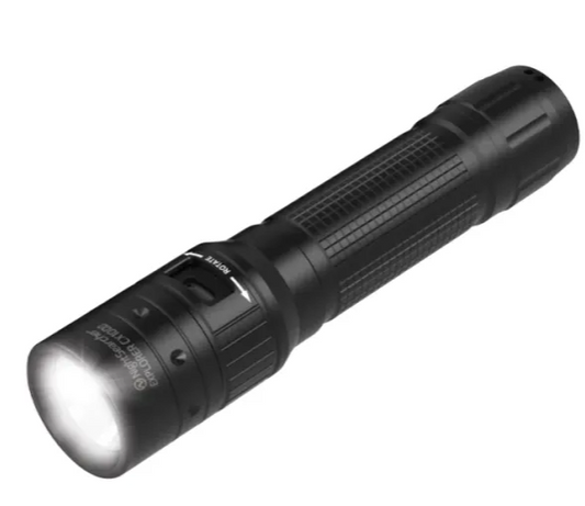 Nightsearcher Spot and Flood Beam Torch Black Rechargeable 1000 lm, 133 mm