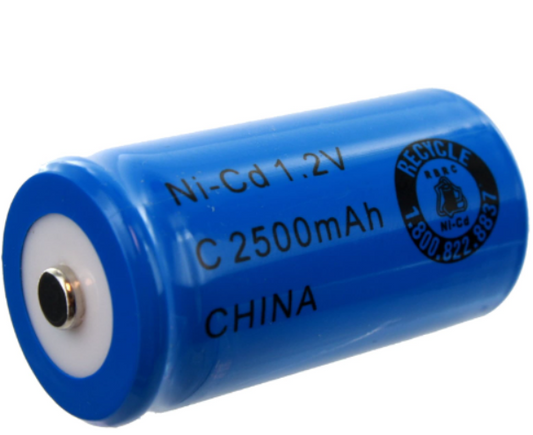 Unicell 1.2V 2500mAh Ni-cd C size rechargeable battery