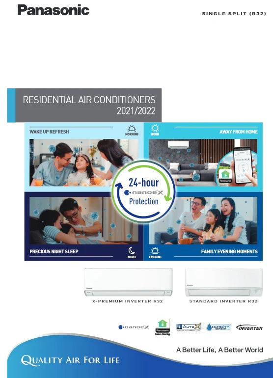 PANASONIC X-PREMIUM SYSTEM 1 R32 INVERTER AIRCON (SUPPLY ONLY)