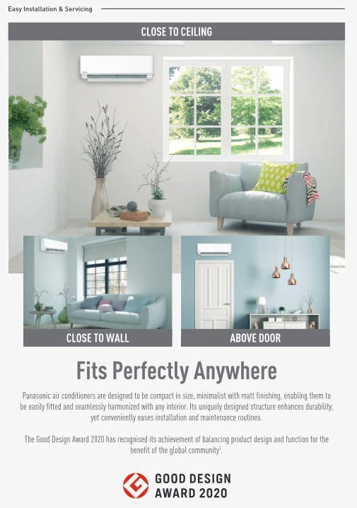 PANASONIC X-PREMIUM SYSTEM 1 R32 INVERTER AIRCON (SUPPLY ONLY)