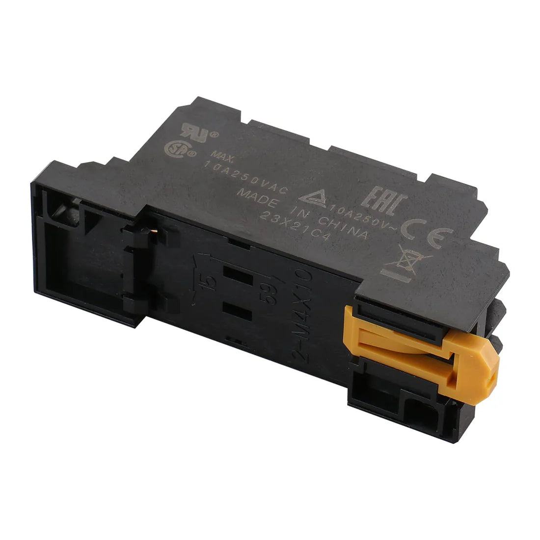 Baomain DIN Mount Relays socket PYF08A Front Connectin, DIN-Track/Screw Mounting socket working for MY2N, HH52P, H3Y-2 Series Relays x10PCS