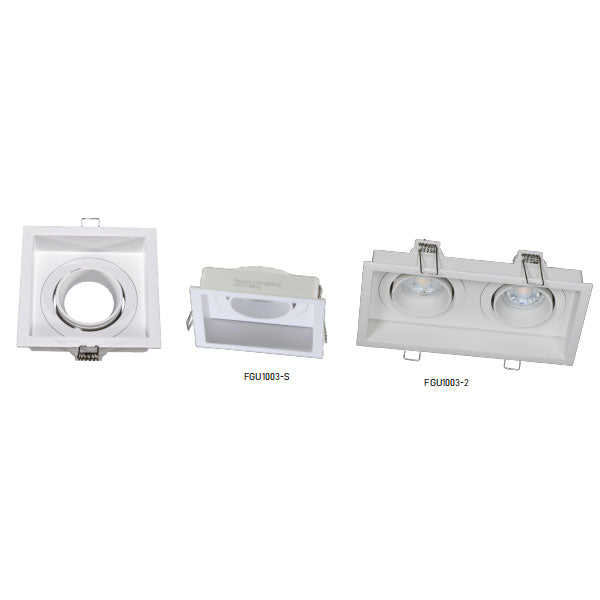 BK Square GU10 Recessed Spot Light Fitting-03 Without Bulb
