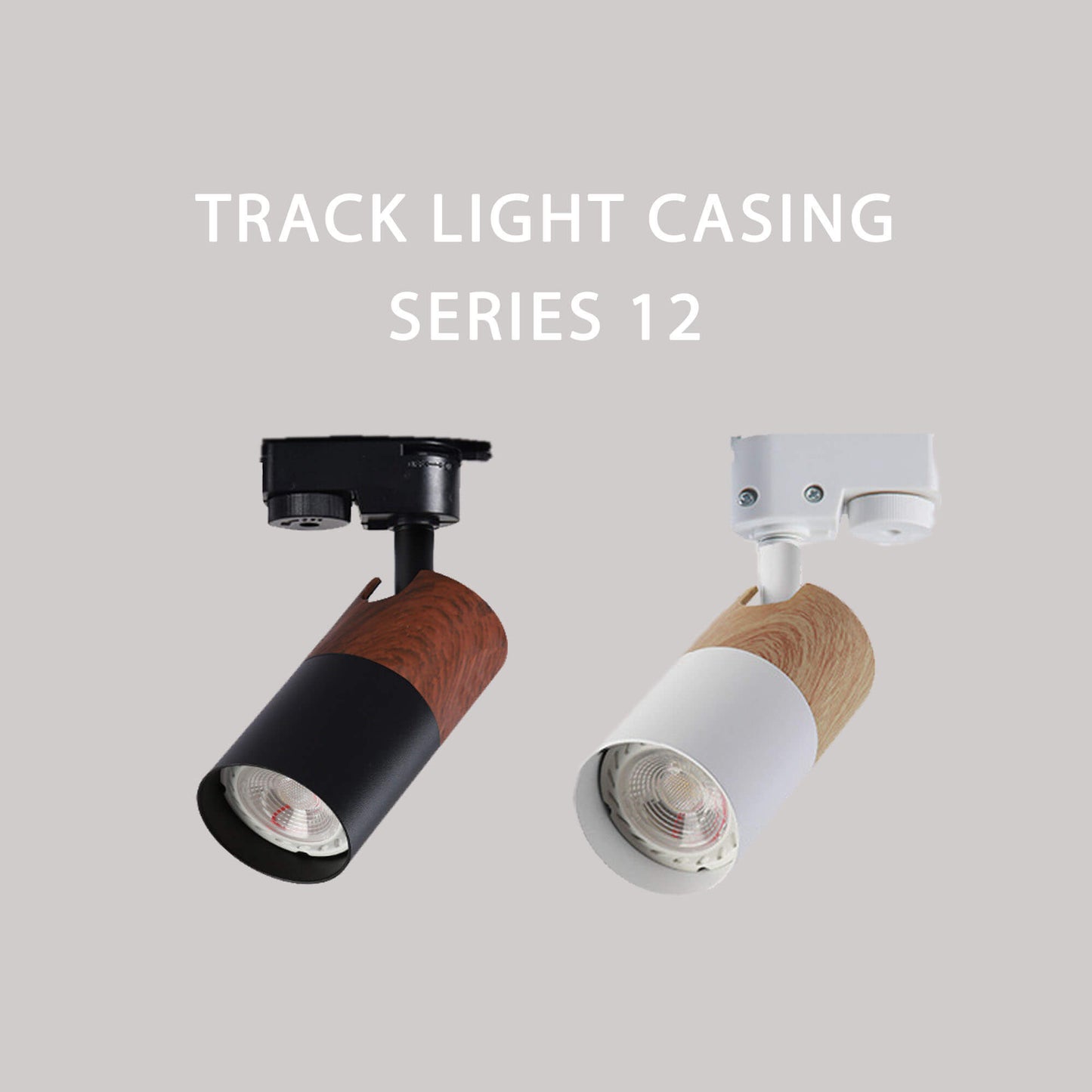 BK GU10 Aluminium Round Track Light Fitting