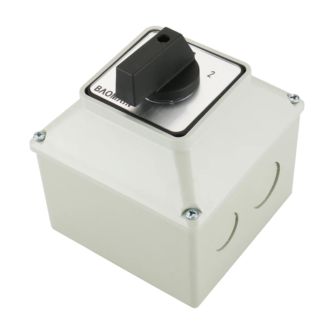 Baomain Rotary Changeover Switch SZW26-40/D303.3D, with Box, 660 V 40 A, 3-Position, 3-Pole, 12-Terminal